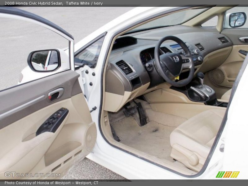Taffeta White / Ivory 2008 Honda Civic Hybrid Sedan