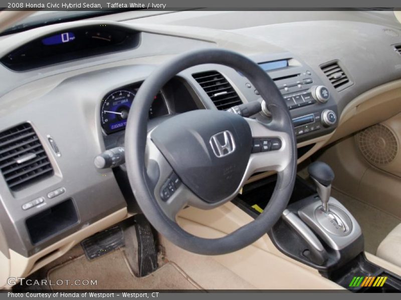 Taffeta White / Ivory 2008 Honda Civic Hybrid Sedan