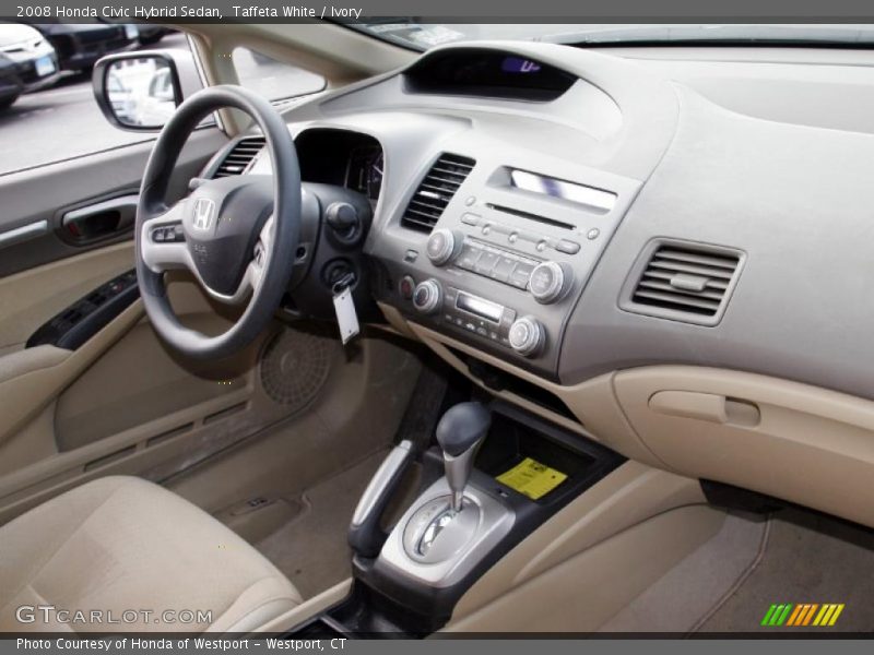 Taffeta White / Ivory 2008 Honda Civic Hybrid Sedan