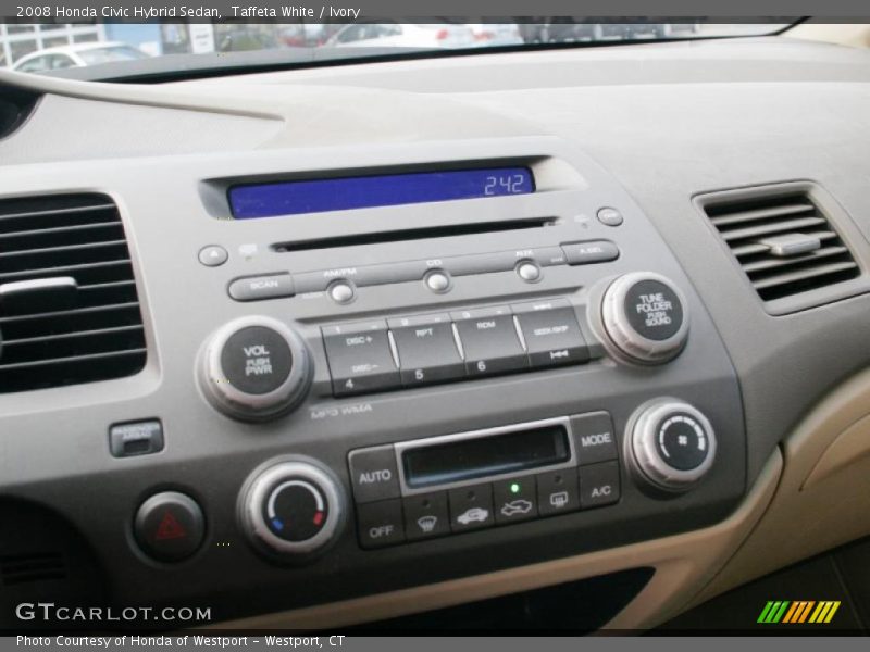 Taffeta White / Ivory 2008 Honda Civic Hybrid Sedan