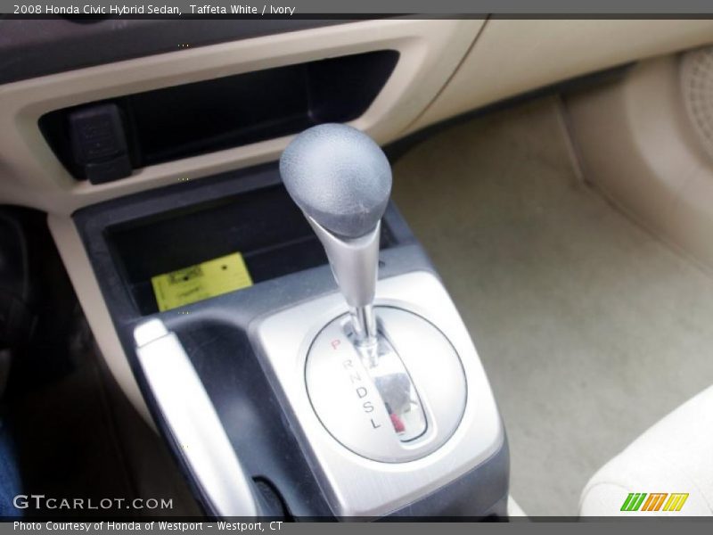 Taffeta White / Ivory 2008 Honda Civic Hybrid Sedan