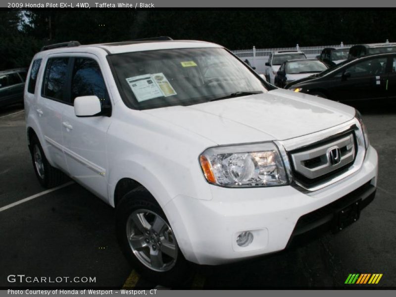 Taffeta White / Black 2009 Honda Pilot EX-L 4WD