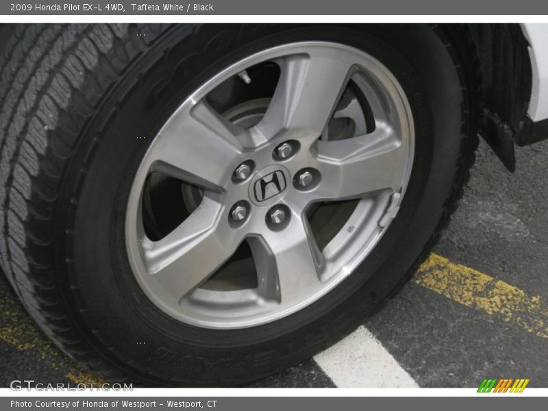 Taffeta White / Black 2009 Honda Pilot EX-L 4WD