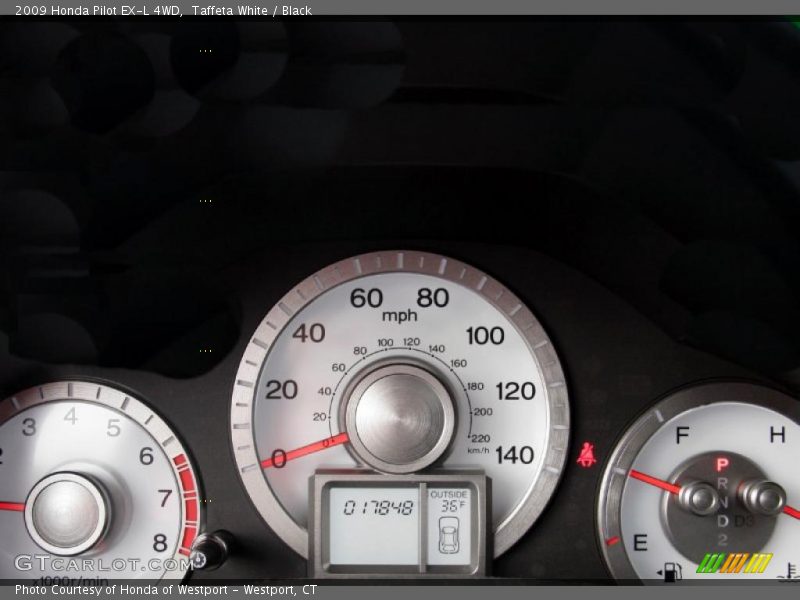 Taffeta White / Black 2009 Honda Pilot EX-L 4WD
