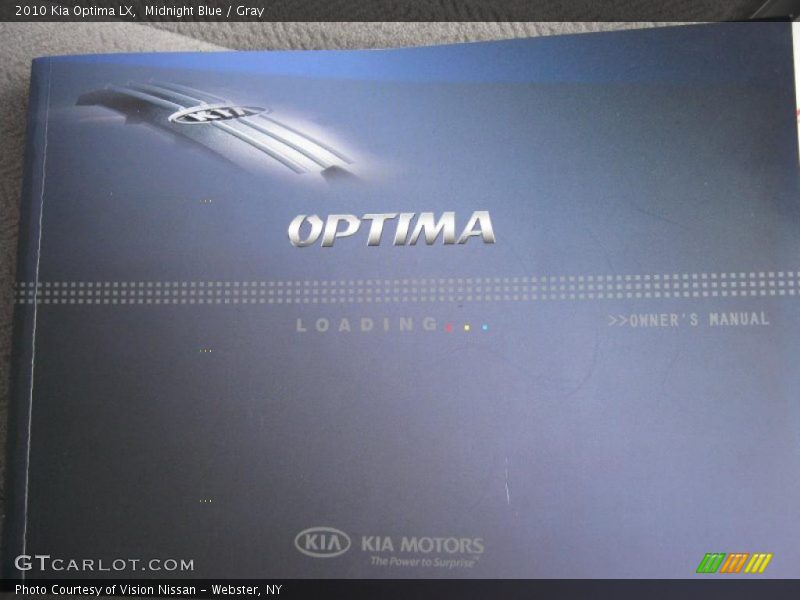 Midnight Blue / Gray 2010 Kia Optima LX