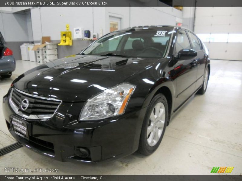 Super Black / Charcoal Black 2008 Nissan Maxima 3.5 SL