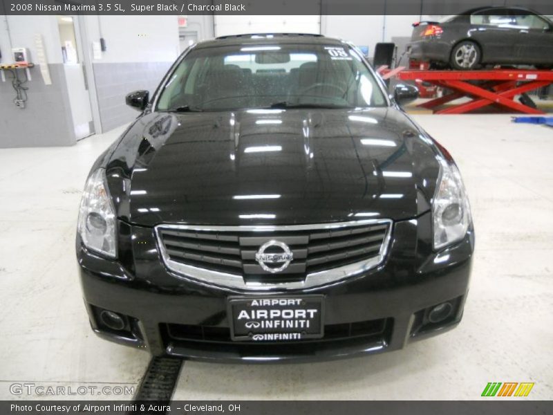 Super Black / Charcoal Black 2008 Nissan Maxima 3.5 SL