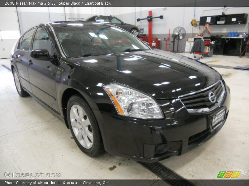 Super Black / Charcoal Black 2008 Nissan Maxima 3.5 SL