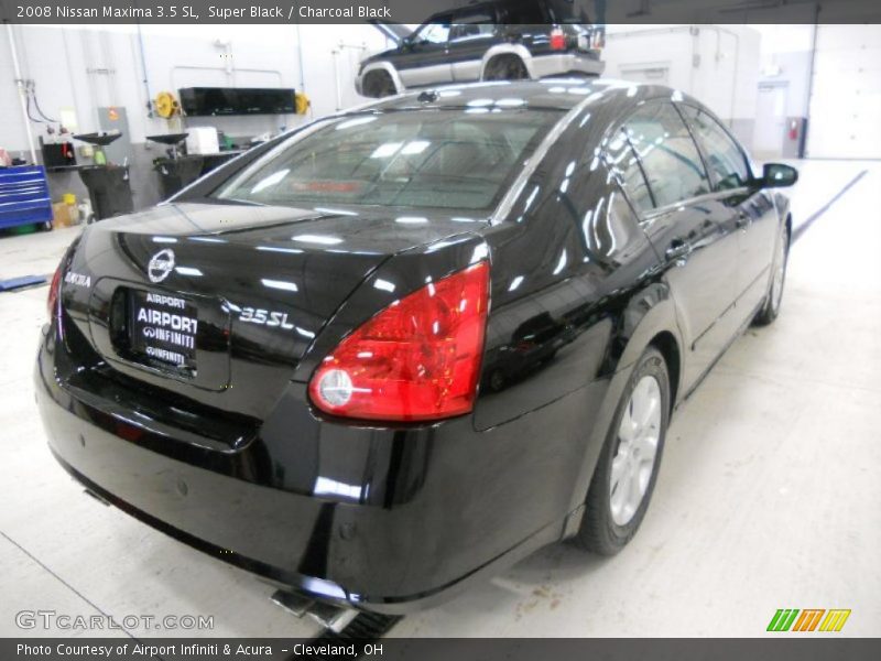 Super Black / Charcoal Black 2008 Nissan Maxima 3.5 SL