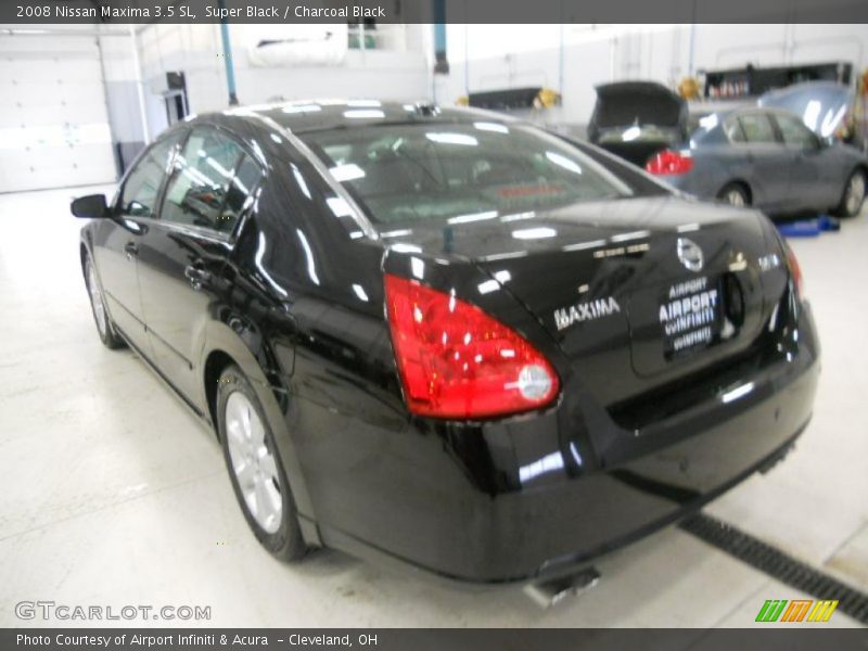 Super Black / Charcoal Black 2008 Nissan Maxima 3.5 SL