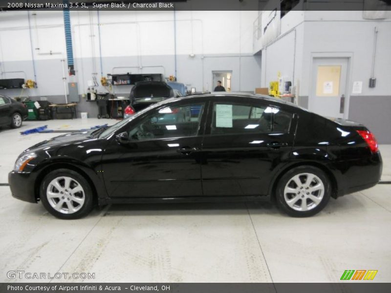 Super Black / Charcoal Black 2008 Nissan Maxima 3.5 SL