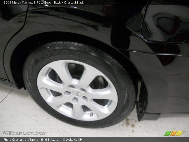 Super Black / Charcoal Black 2008 Nissan Maxima 3.5 SL