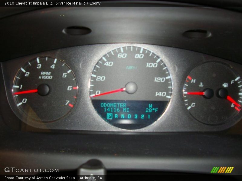 Silver Ice Metallic / Ebony 2010 Chevrolet Impala LTZ