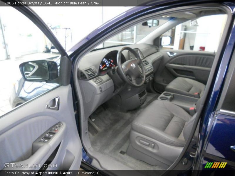 Midnight Blue Pearl / Gray 2006 Honda Odyssey EX-L