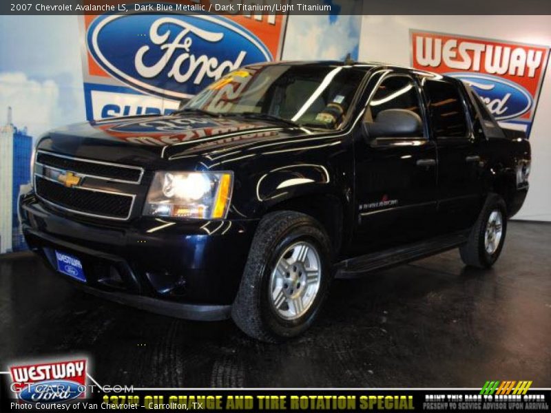 Dark Blue Metallic / Dark Titanium/Light Titanium 2007 Chevrolet Avalanche LS