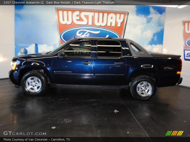 Dark Blue Metallic / Dark Titanium/Light Titanium 2007 Chevrolet Avalanche LS
