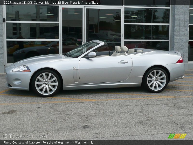 Liquid Silver Metallic / Ivory/Slate 2007 Jaguar XK XK8 Convertible