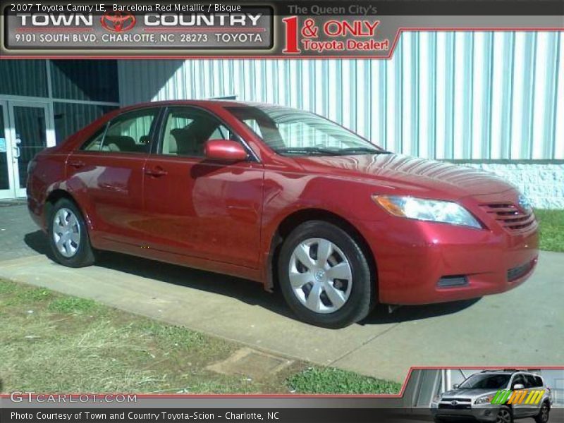 Barcelona Red Metallic / Bisque 2007 Toyota Camry LE