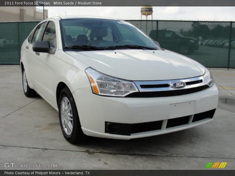 White Suede / Medium Stone 2011 Ford Focus SE Sedan