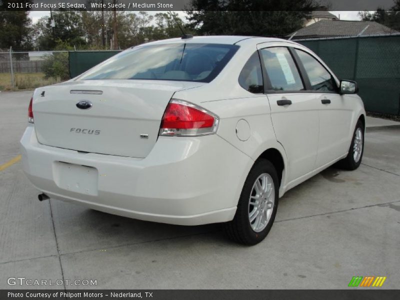 White Suede / Medium Stone 2011 Ford Focus SE Sedan