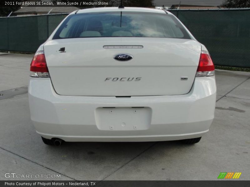 White Suede / Medium Stone 2011 Ford Focus SE Sedan