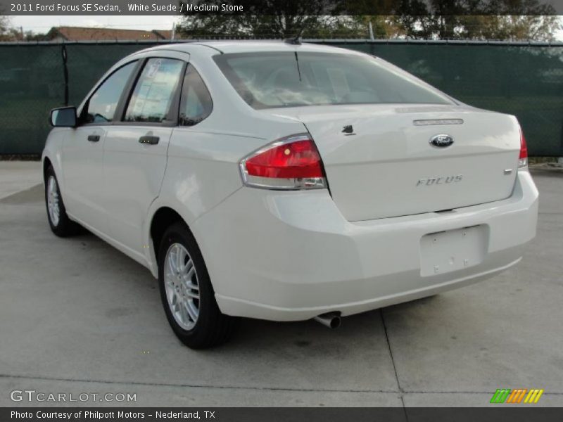 White Suede / Medium Stone 2011 Ford Focus SE Sedan