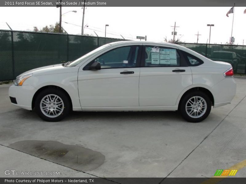 White Suede / Medium Stone 2011 Ford Focus SE Sedan