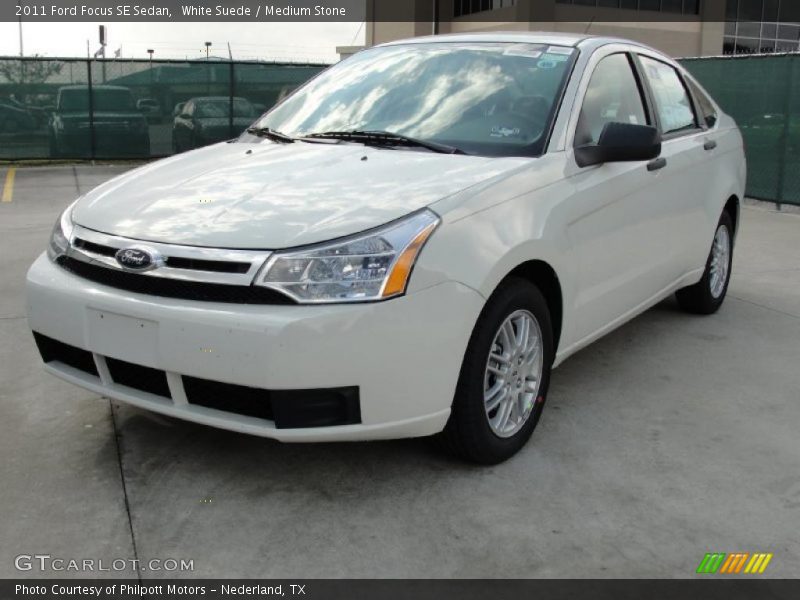 White Suede / Medium Stone 2011 Ford Focus SE Sedan