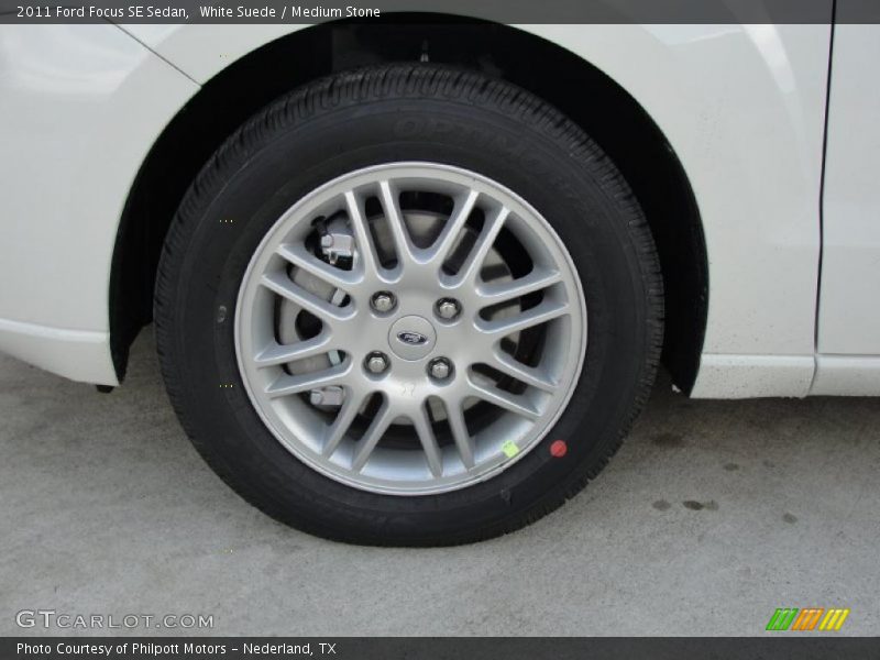 White Suede / Medium Stone 2011 Ford Focus SE Sedan