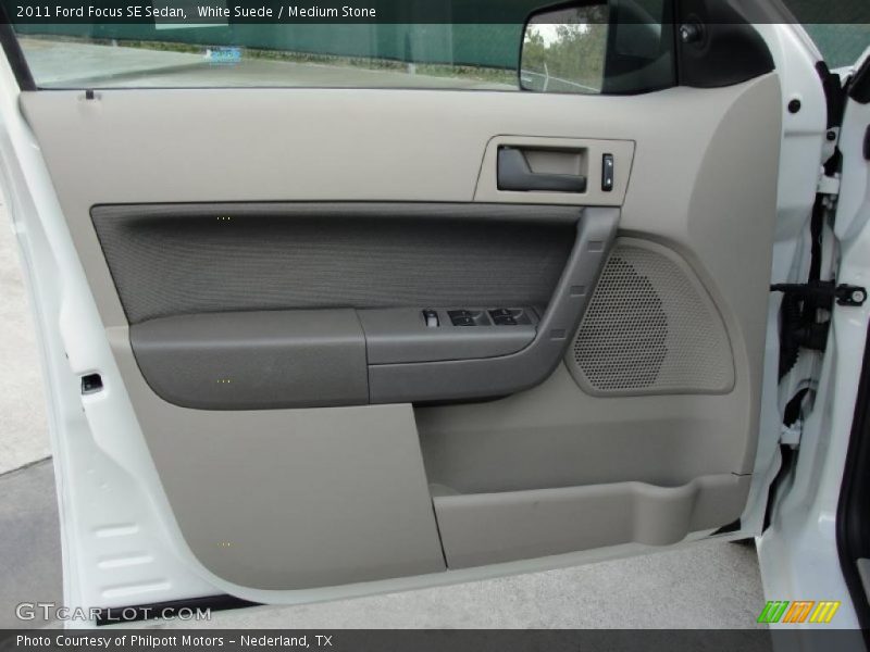 White Suede / Medium Stone 2011 Ford Focus SE Sedan