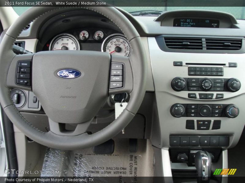 White Suede / Medium Stone 2011 Ford Focus SE Sedan