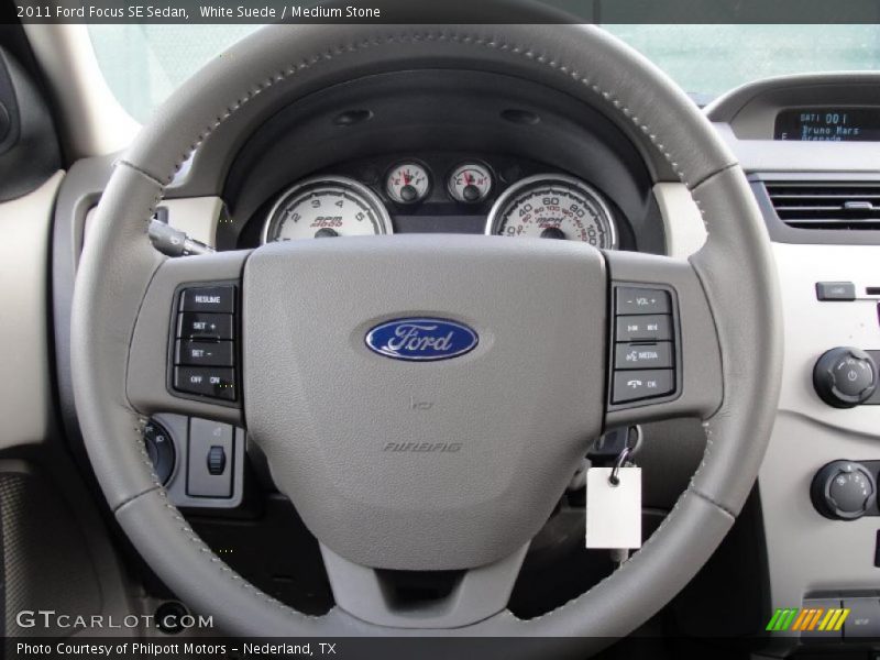 White Suede / Medium Stone 2011 Ford Focus SE Sedan