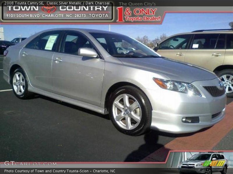 Classic Silver Metallic / Dark Charcoal 2008 Toyota Camry SE