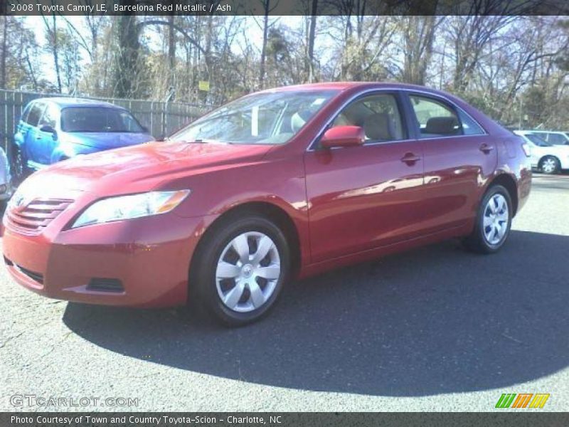 Barcelona Red Metallic / Ash 2008 Toyota Camry LE