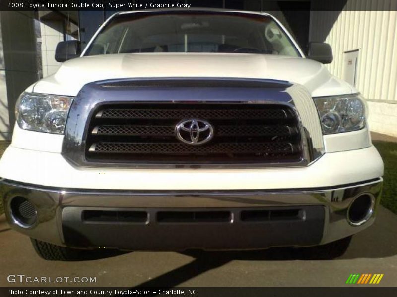 Super White / Graphite Gray 2008 Toyota Tundra Double Cab