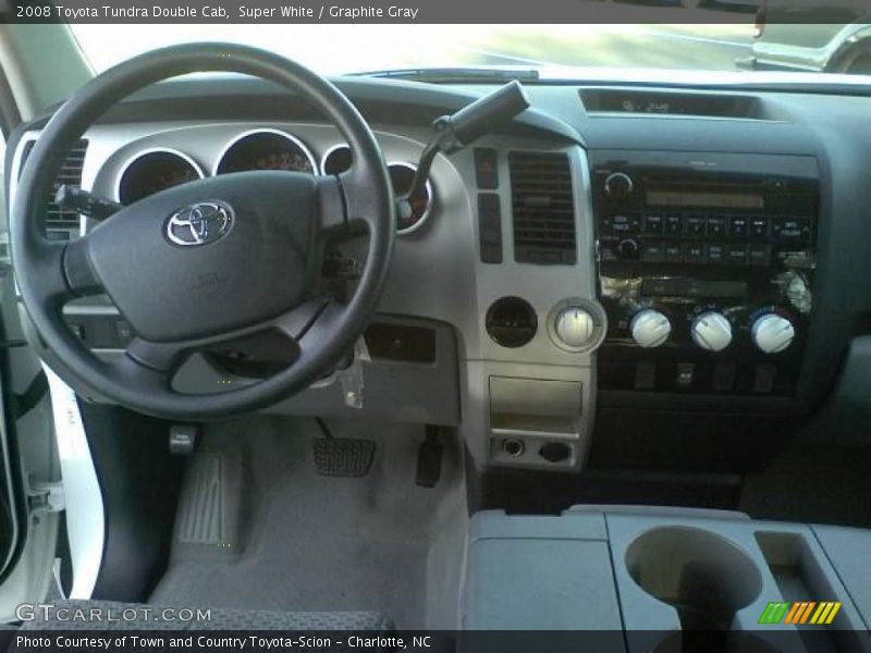 Super White / Graphite Gray 2008 Toyota Tundra Double Cab
