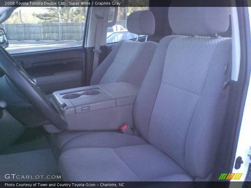 Super White / Graphite Gray 2008 Toyota Tundra Double Cab