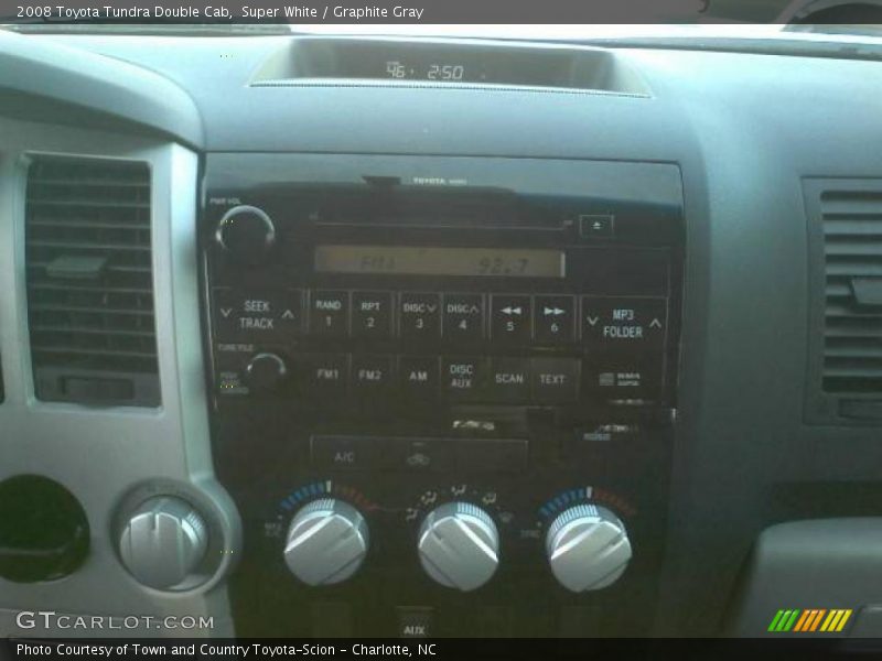 Super White / Graphite Gray 2008 Toyota Tundra Double Cab