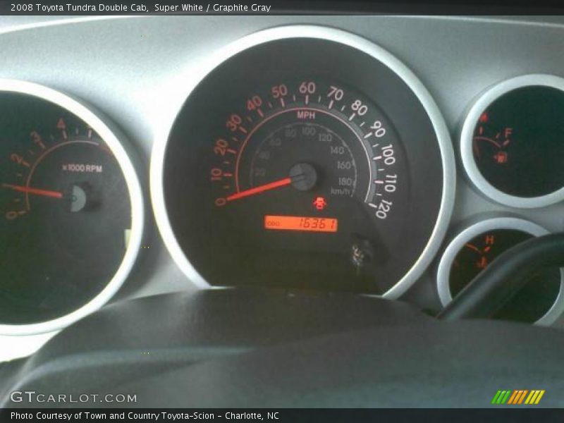 Super White / Graphite Gray 2008 Toyota Tundra Double Cab
