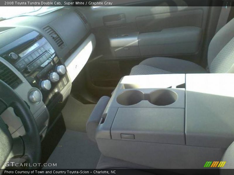 Super White / Graphite Gray 2008 Toyota Tundra Double Cab