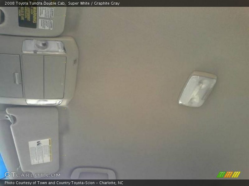 Super White / Graphite Gray 2008 Toyota Tundra Double Cab