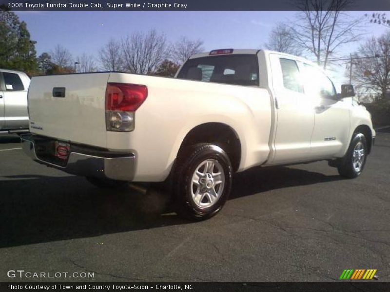Super White / Graphite Gray 2008 Toyota Tundra Double Cab