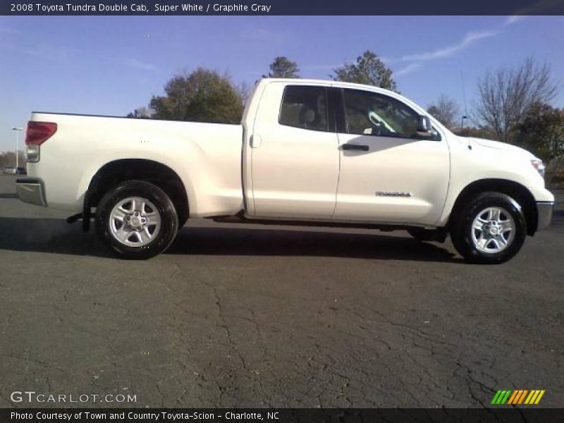 Super White / Graphite Gray 2008 Toyota Tundra Double Cab