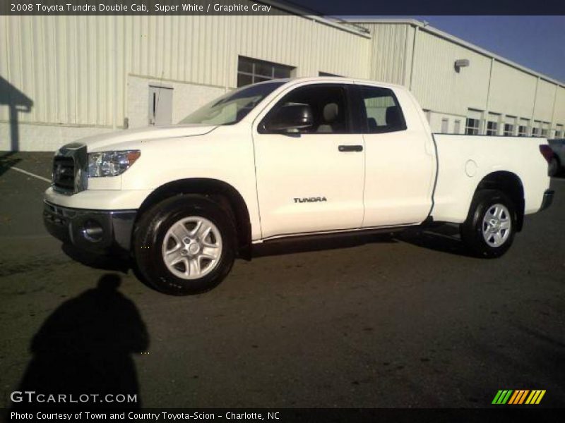 Super White / Graphite Gray 2008 Toyota Tundra Double Cab