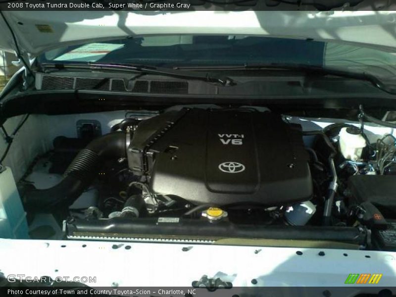 Super White / Graphite Gray 2008 Toyota Tundra Double Cab