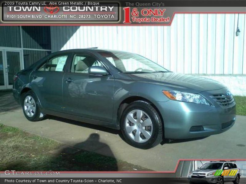 Aloe Green Metallic / Bisque 2009 Toyota Camry LE