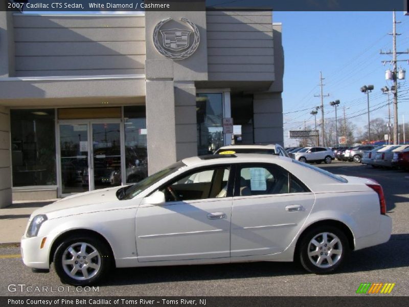 White Diamond / Cashmere 2007 Cadillac CTS Sedan