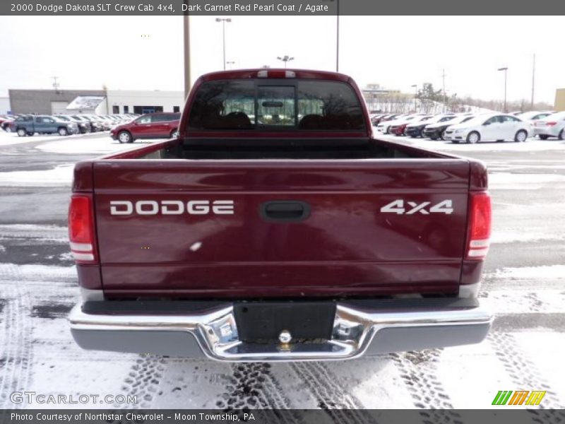 Dark Garnet Red Pearl Coat / Agate 2000 Dodge Dakota SLT Crew Cab 4x4