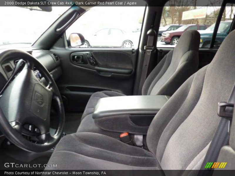 Dark Garnet Red Pearl Coat / Agate 2000 Dodge Dakota SLT Crew Cab 4x4