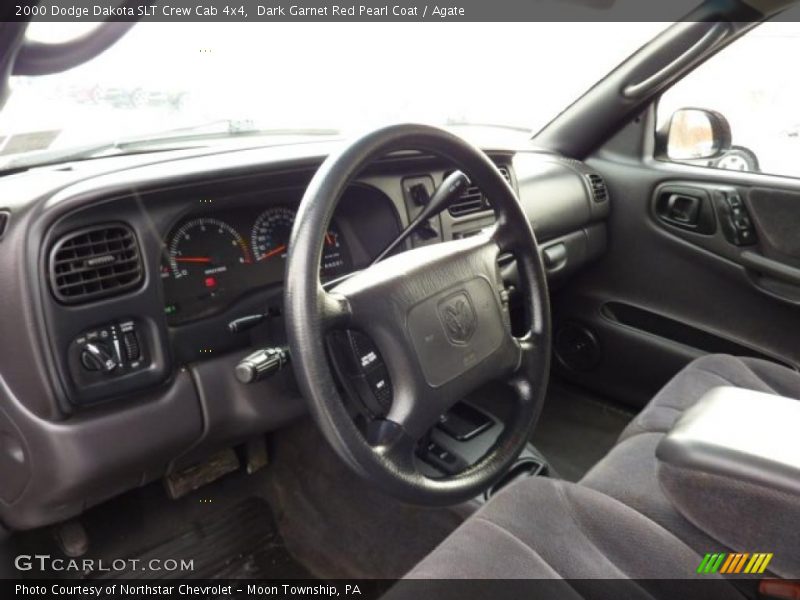 Dark Garnet Red Pearl Coat / Agate 2000 Dodge Dakota SLT Crew Cab 4x4